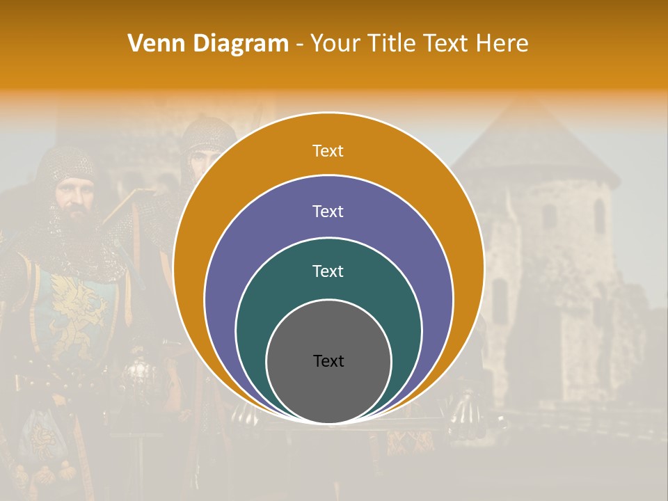 Traditional Protection Castle PowerPoint Template
