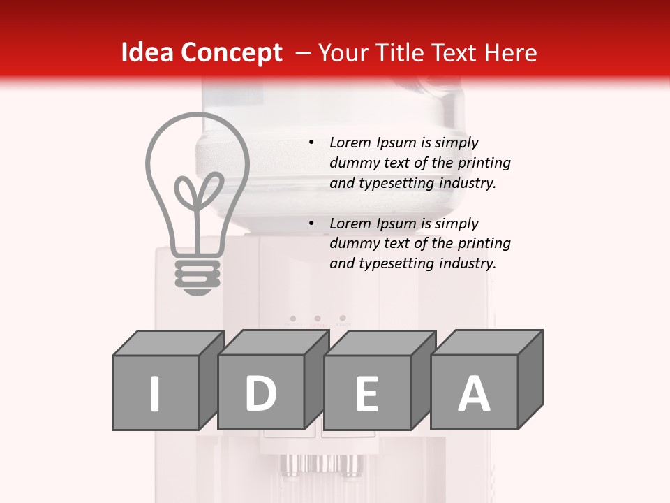 Lifestyle Faucet Background PowerPoint Template