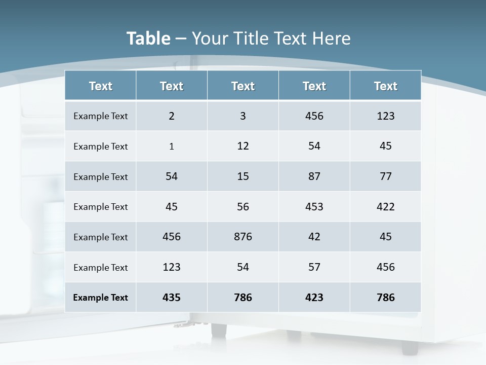 Little Freeze Major PowerPoint Template