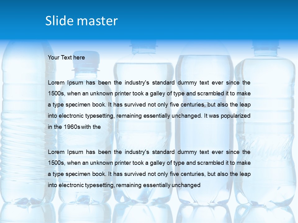 Object Aqua Healthcare PowerPoint Template