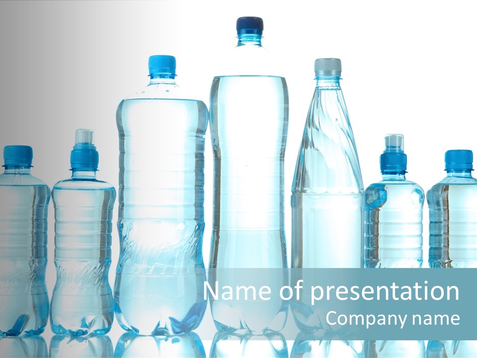 Many Eco Bottled PowerPoint Template