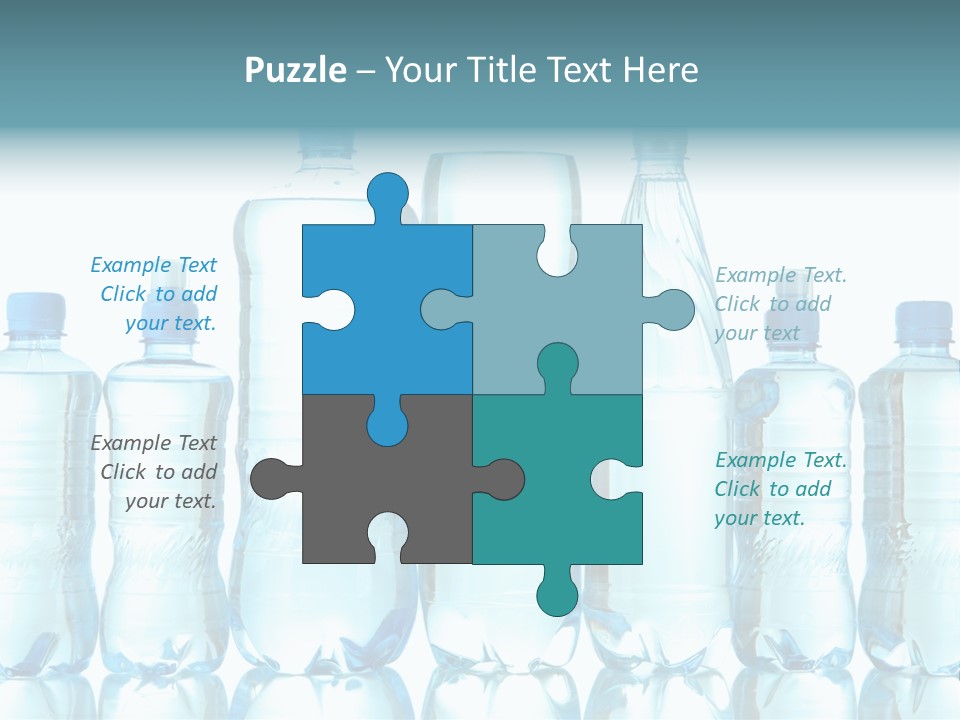 Many Eco Bottled PowerPoint Template