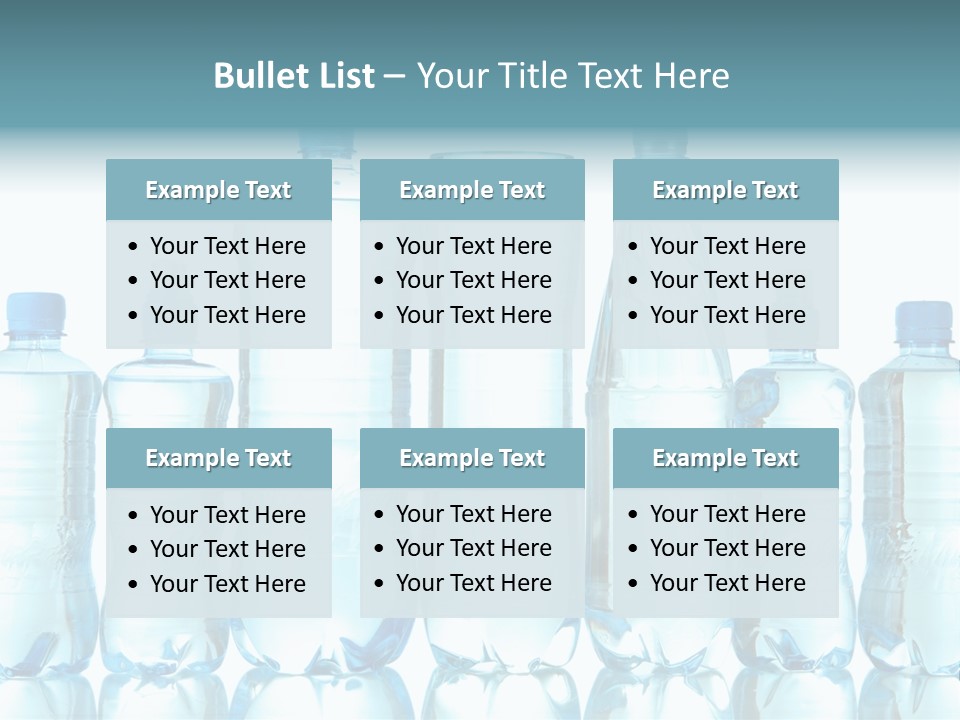 Many Eco Bottled PowerPoint Template