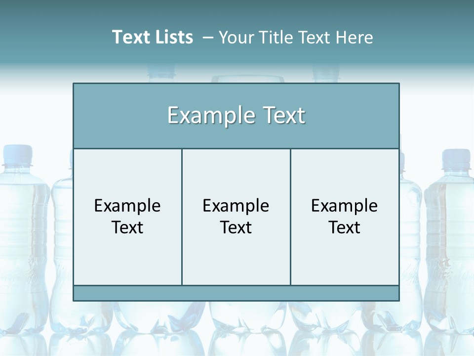 Many Eco Bottled PowerPoint Template
