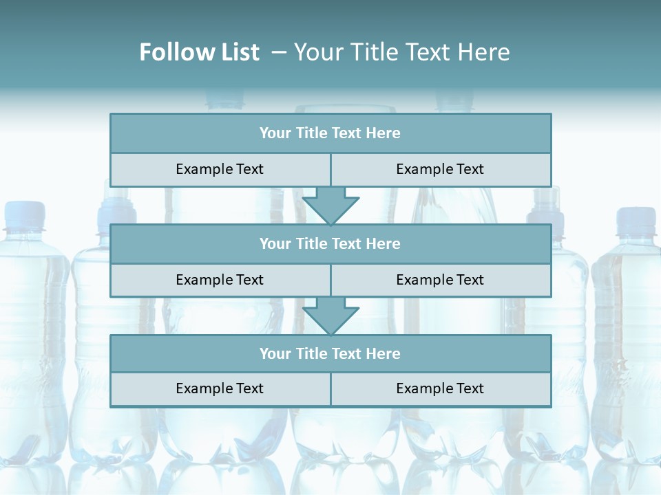 Many Eco Bottled PowerPoint Template