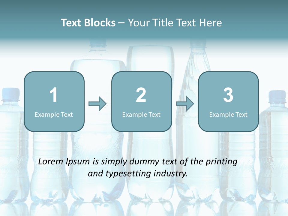 Many Eco Bottled PowerPoint Template
