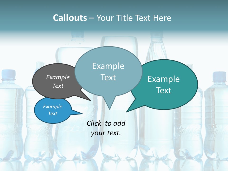 Many Eco Bottled PowerPoint Template