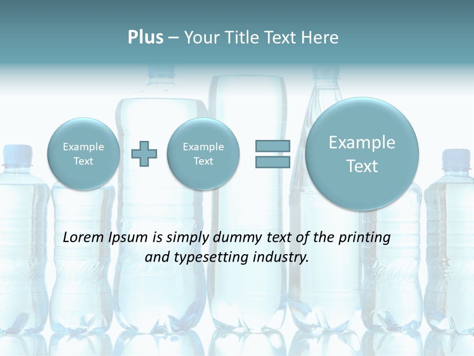 Many Eco Bottled PowerPoint Template