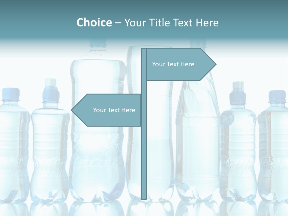Many Eco Bottled PowerPoint Template