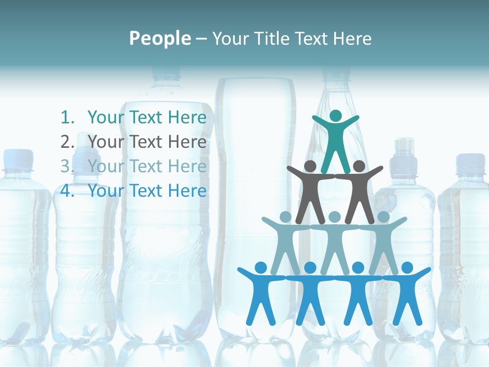 Many Eco Bottled PowerPoint Template