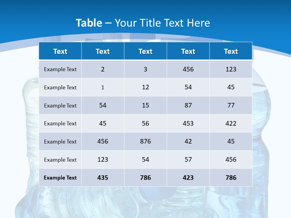 Hydrate Healthy Transparent PowerPoint Template
