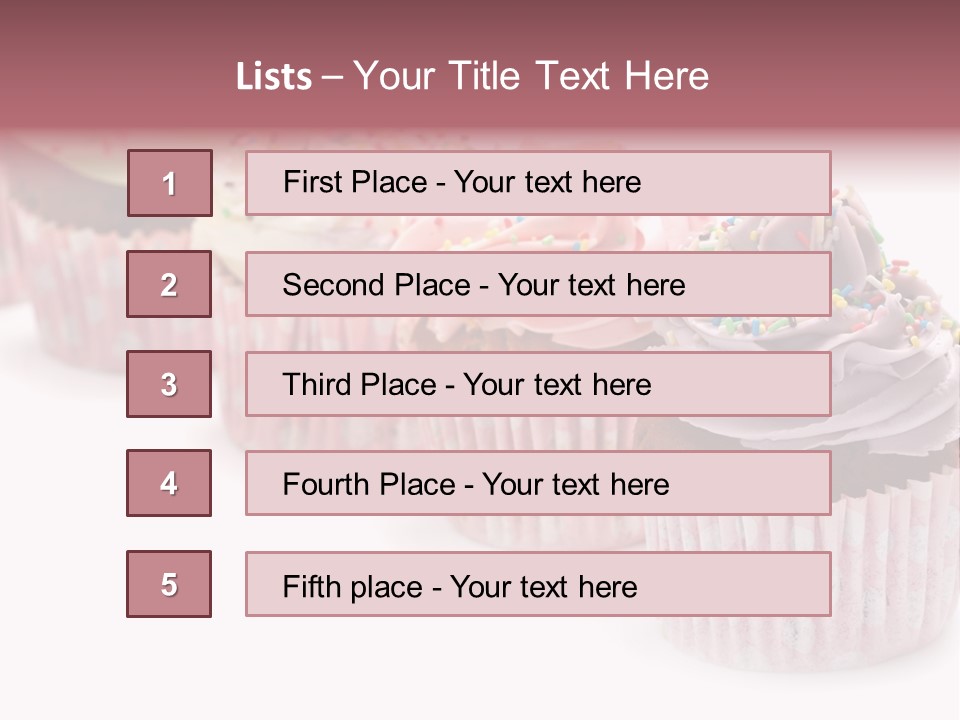 Iced Pastry Lavender PowerPoint Template