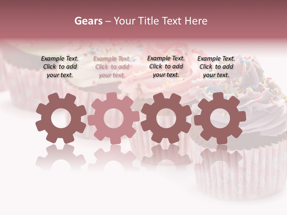 Iced Pastry Lavender PowerPoint Template