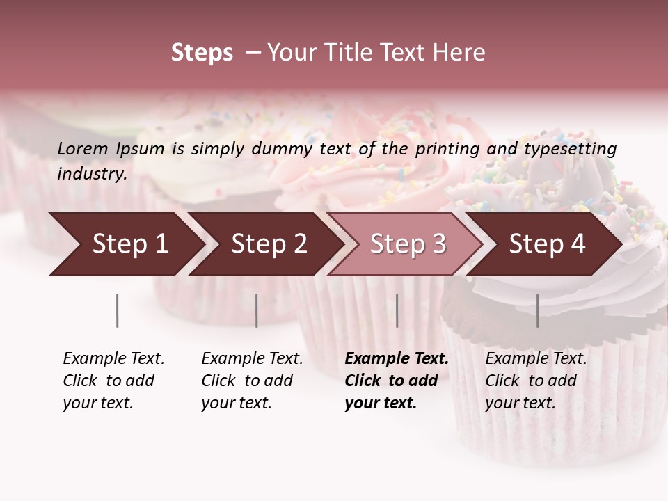 Iced Pastry Lavender PowerPoint Template