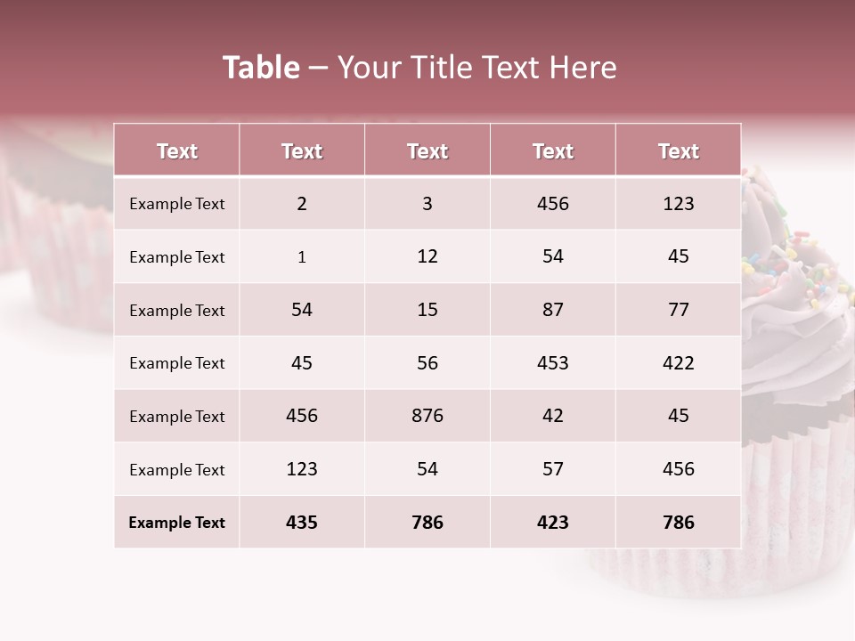 Iced Pastry Lavender PowerPoint Template