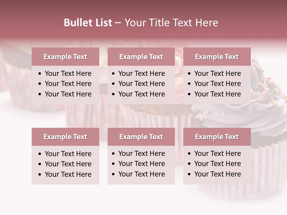 Iced Pastry Lavender PowerPoint Template