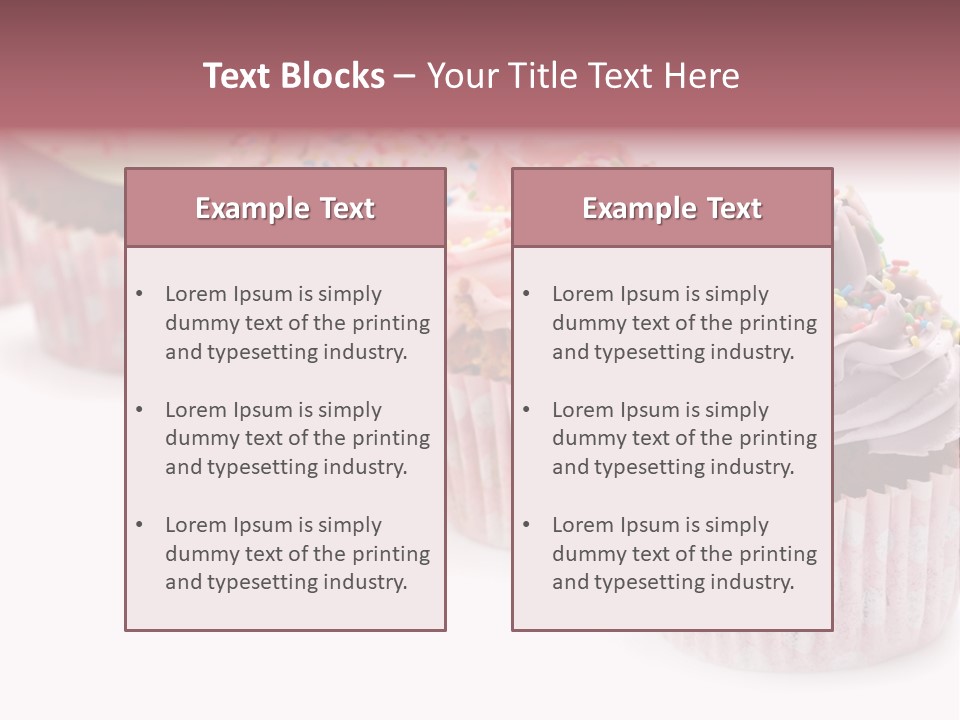 Iced Pastry Lavender PowerPoint Template