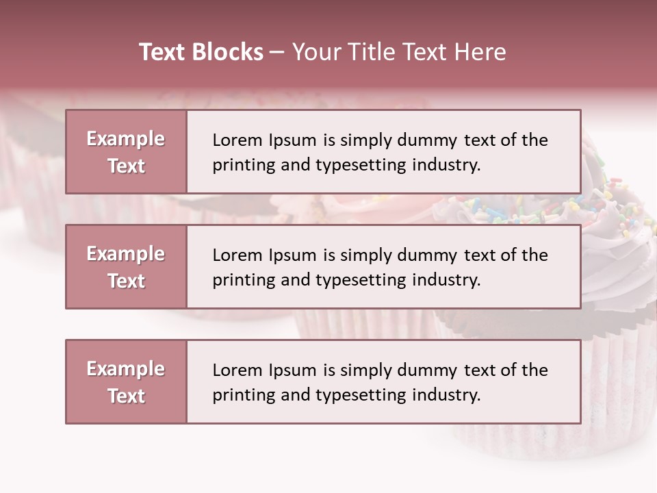 Iced Pastry Lavender PowerPoint Template