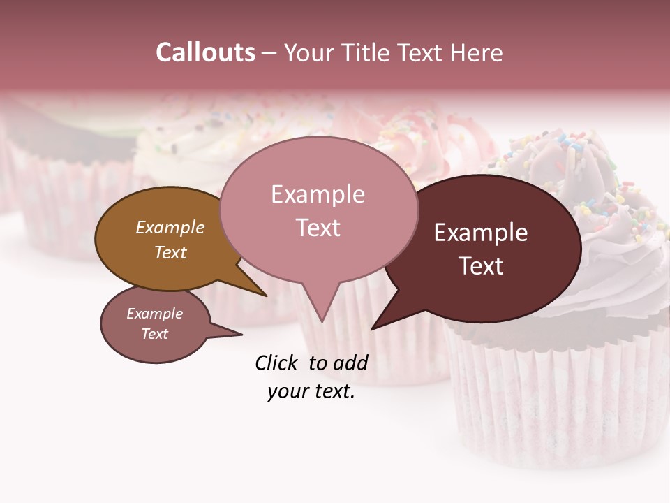 Iced Pastry Lavender PowerPoint Template