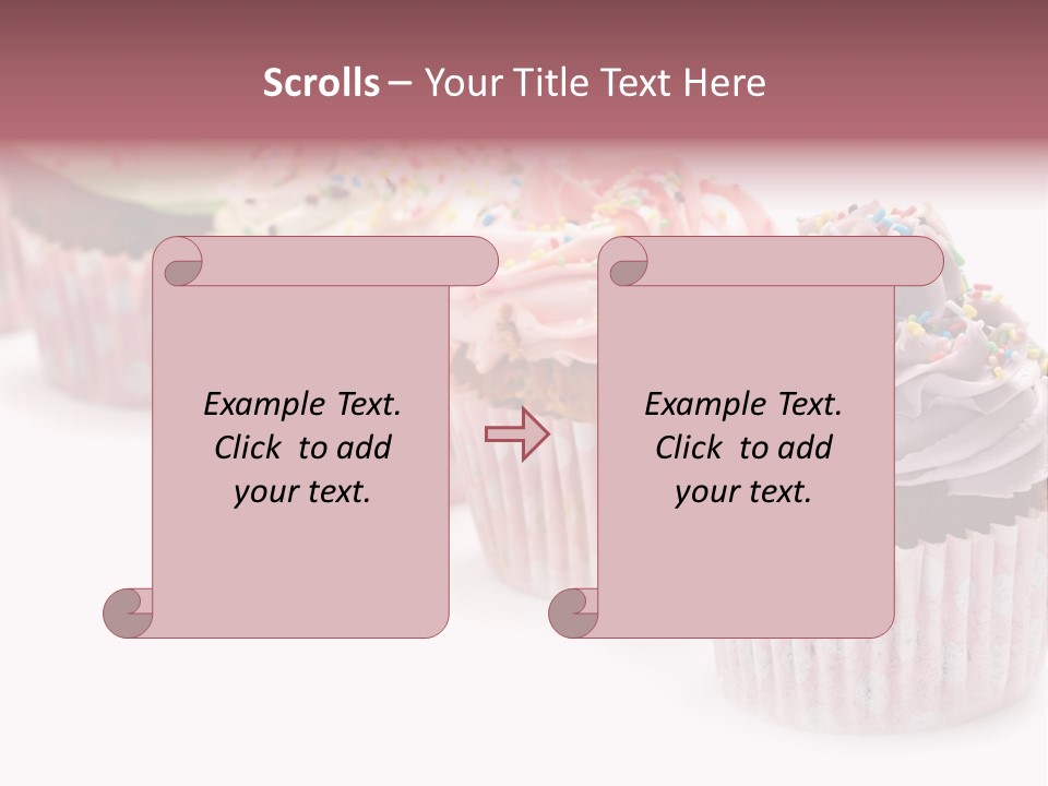 Iced Pastry Lavender PowerPoint Template