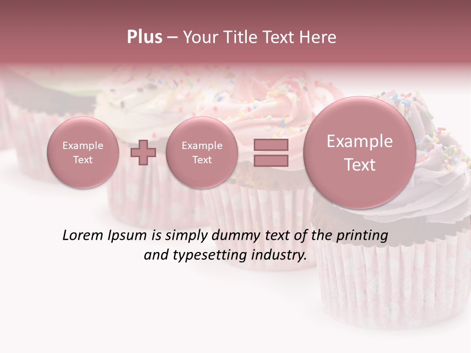 Iced Pastry Lavender PowerPoint Template