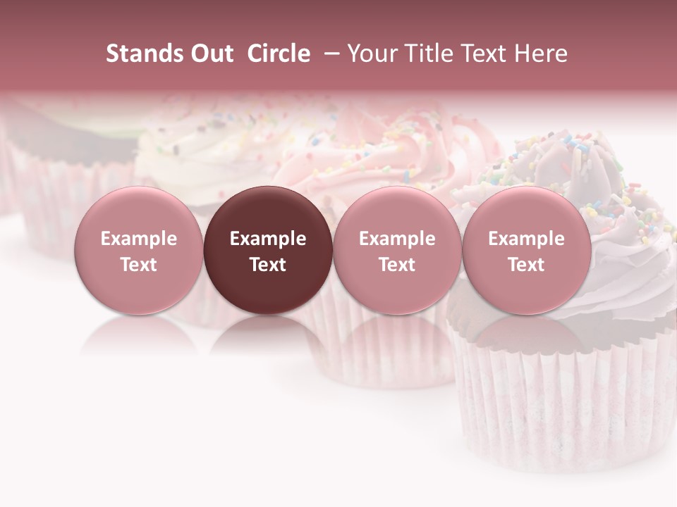 Iced Pastry Lavender PowerPoint Template