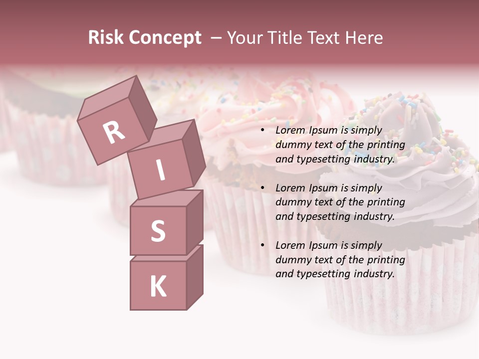 Iced Pastry Lavender PowerPoint Template