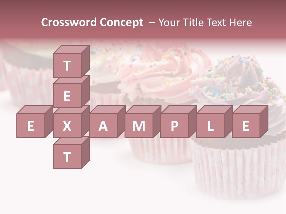 Iced Pastry Lavender PowerPoint Template