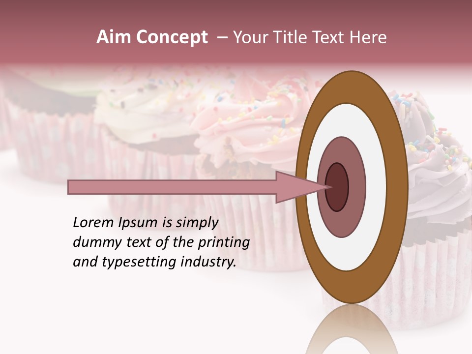 Iced Pastry Lavender PowerPoint Template