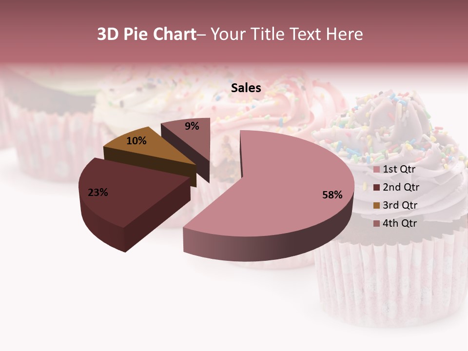 Iced Pastry Lavender PowerPoint Template