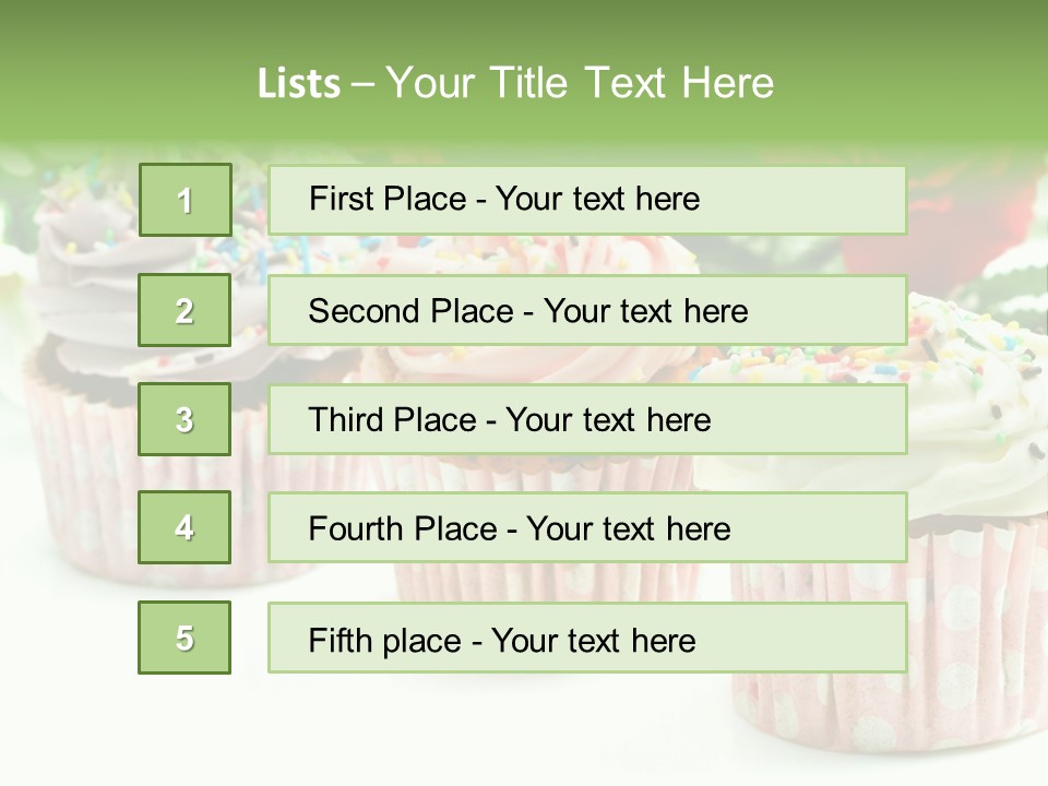 Flower Icing Baking PowerPoint Template