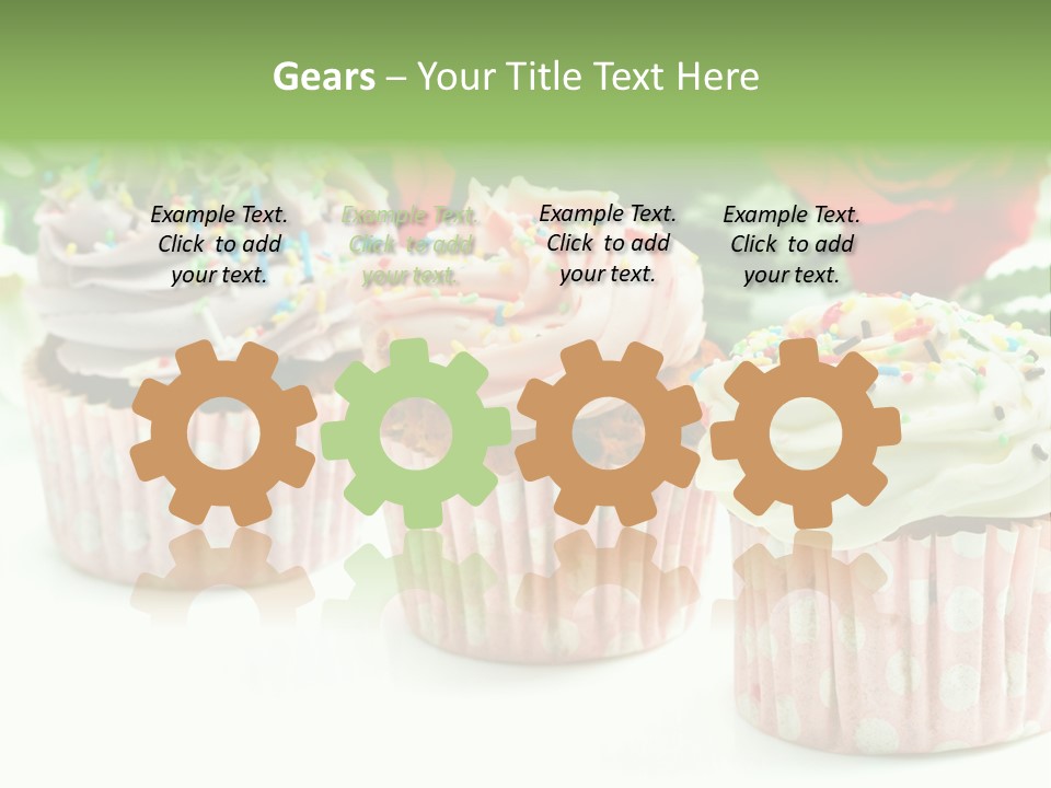 Flower Icing Baking PowerPoint Template