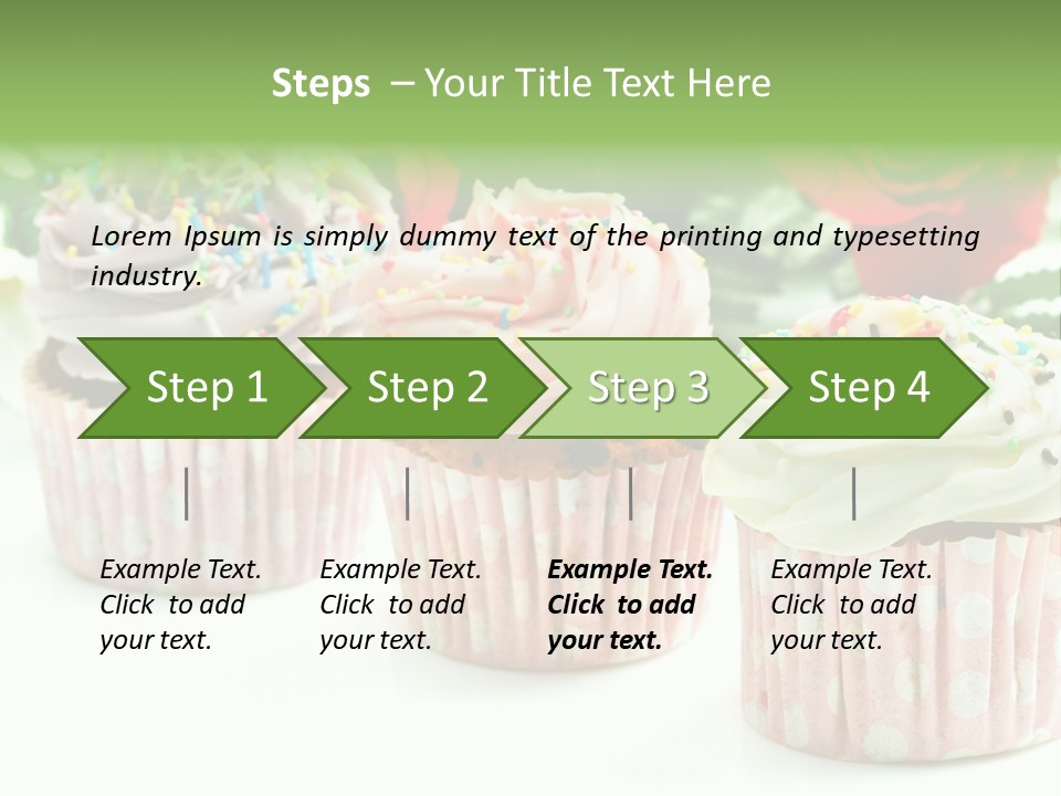 Flower Icing Baking PowerPoint Template