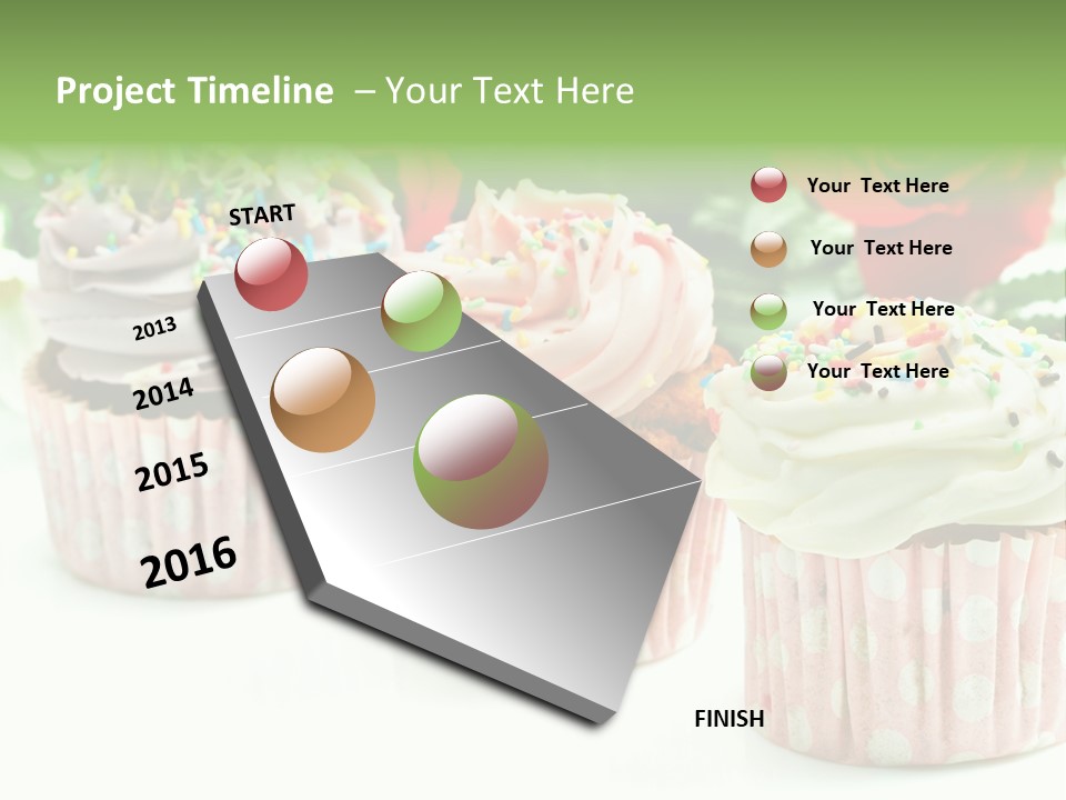Flower Icing Baking PowerPoint Template