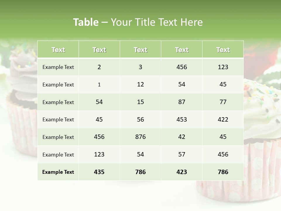 Flower Icing Baking PowerPoint Template