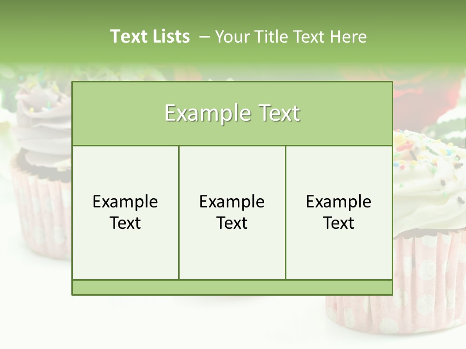 Flower Icing Baking PowerPoint Template