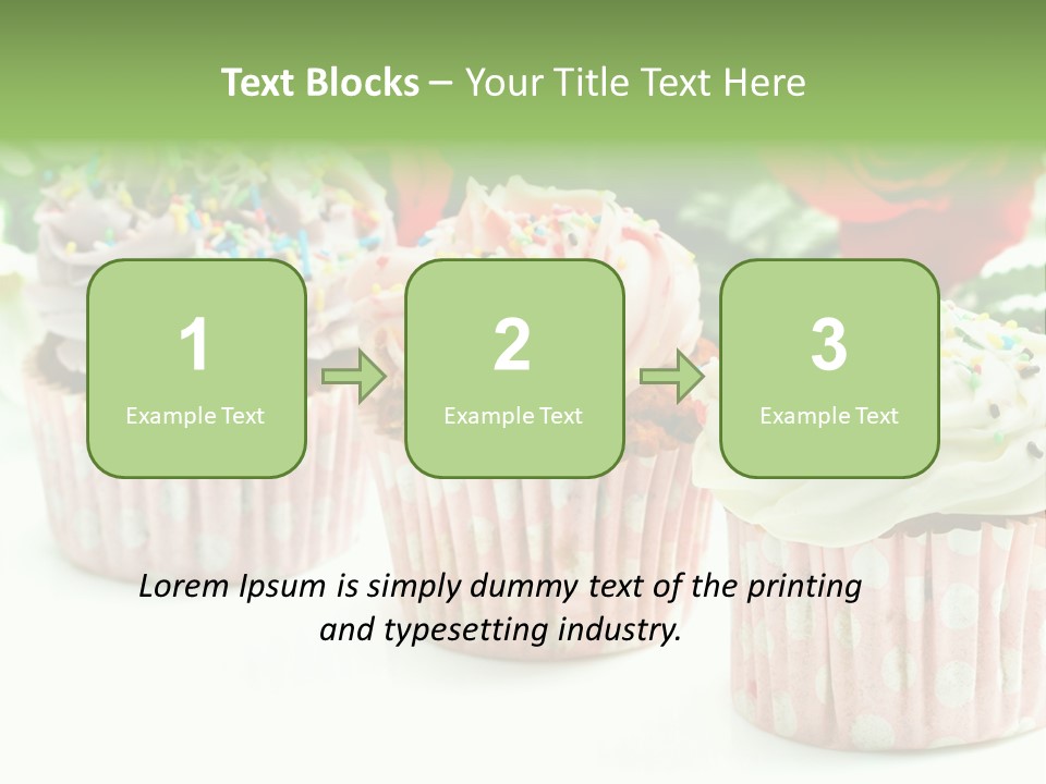 Flower Icing Baking PowerPoint Template