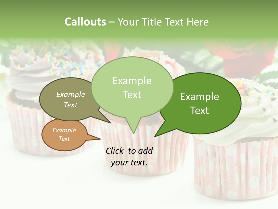 Flower Icing Baking PowerPoint Template