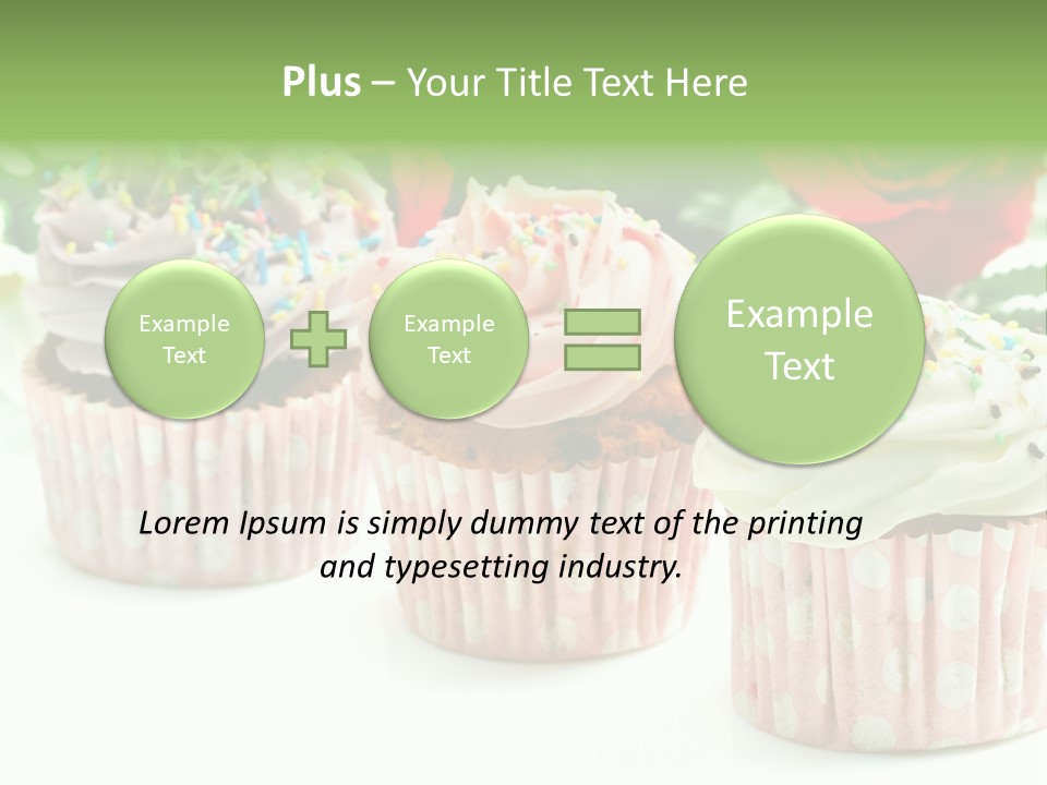 Flower Icing Baking PowerPoint Template