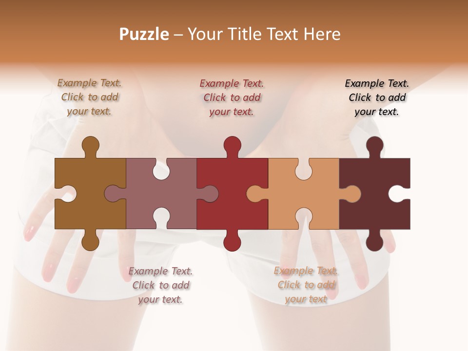 Dieting Clothing Emaciated PowerPoint Template