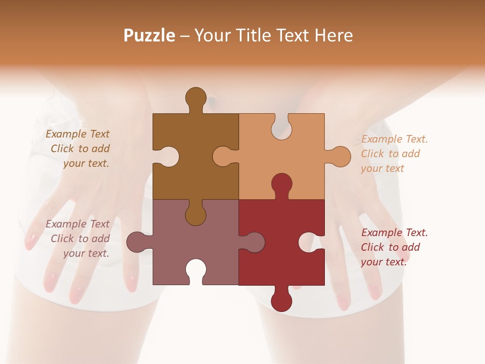 Dieting Clothing Emaciated PowerPoint Template