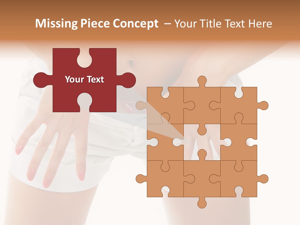 Dieting Clothing Emaciated PowerPoint Template