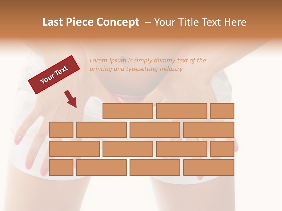 Dieting Clothing Emaciated PowerPoint Template