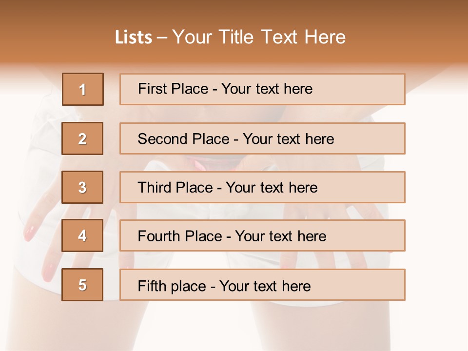 Dieting Clothing Emaciated PowerPoint Template