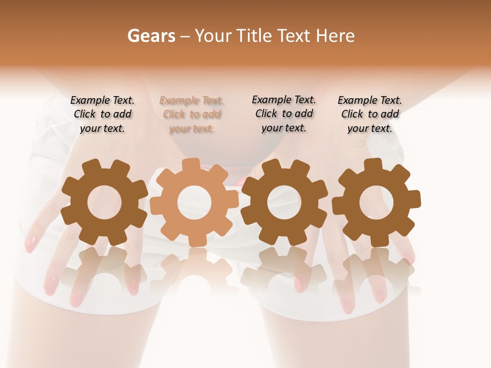 Dieting Clothing Emaciated PowerPoint Template