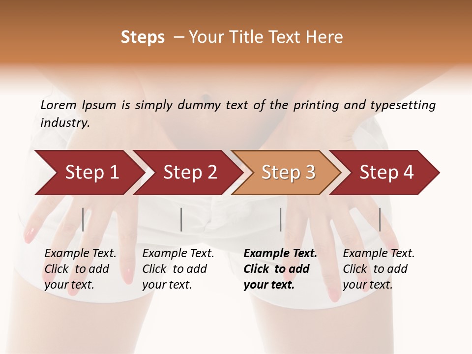 Dieting Clothing Emaciated PowerPoint Template