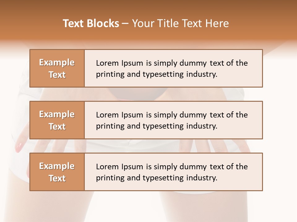 Dieting Clothing Emaciated PowerPoint Template