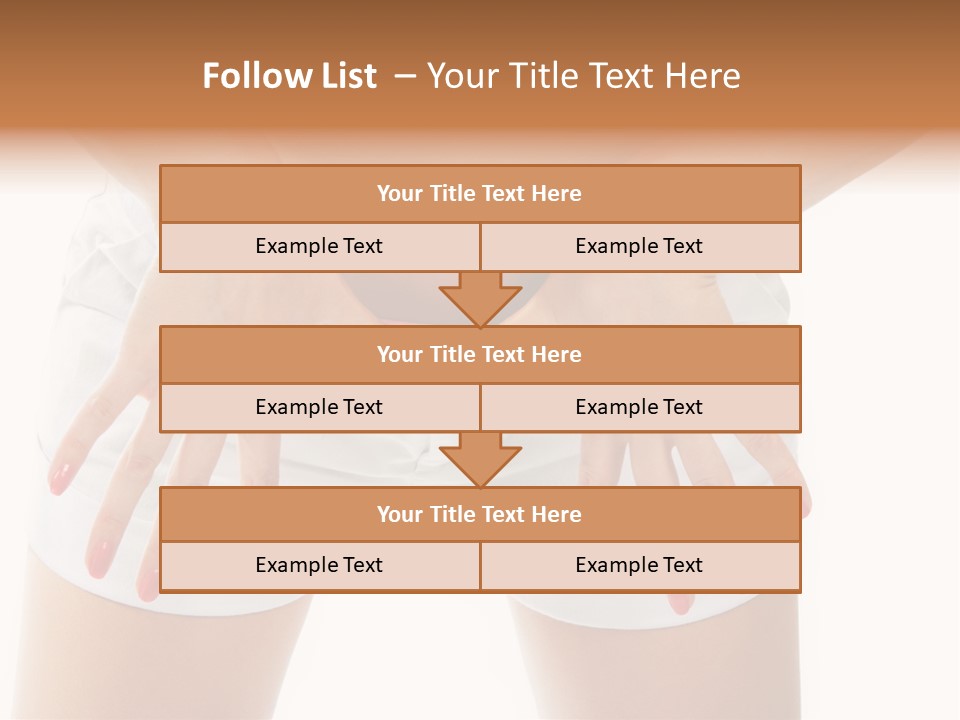 Dieting Clothing Emaciated PowerPoint Template