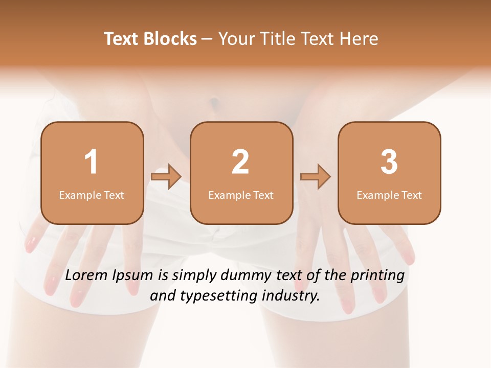 Dieting Clothing Emaciated PowerPoint Template
