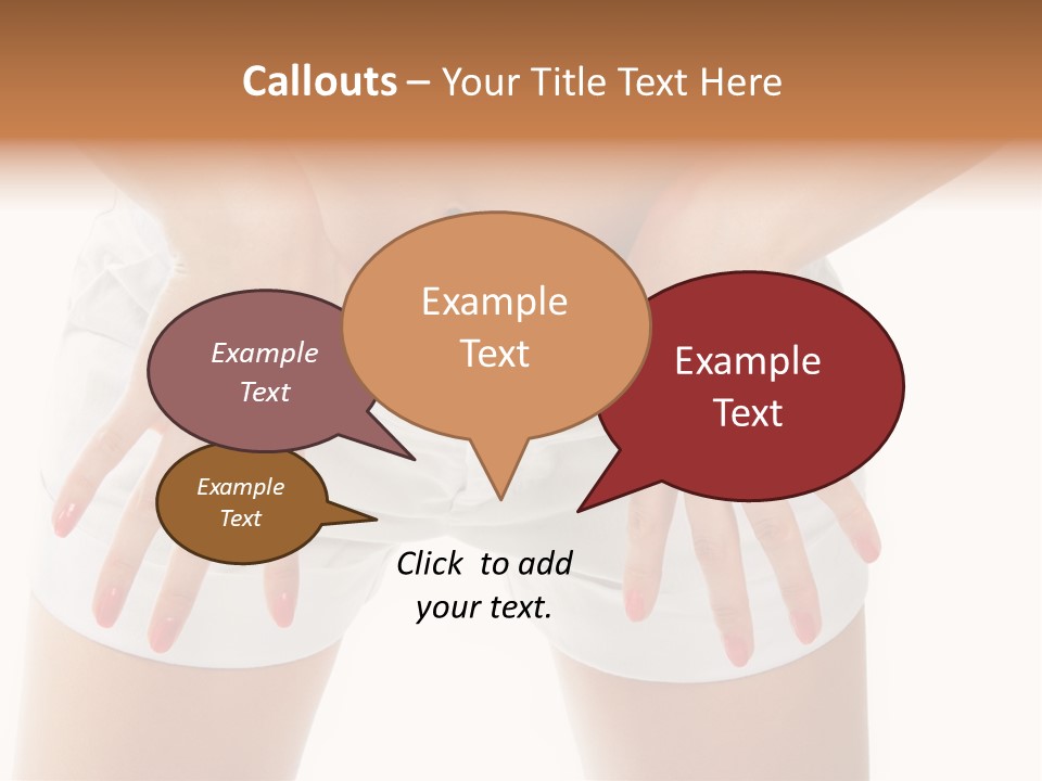 Dieting Clothing Emaciated PowerPoint Template